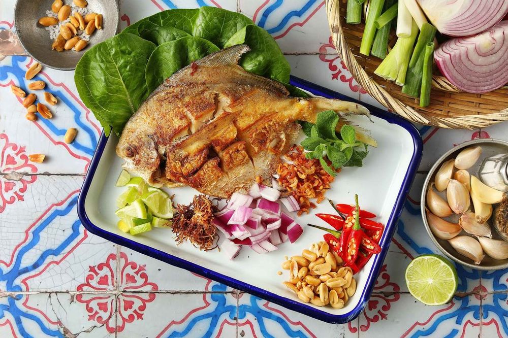 風格食譜｜乾煎藍帶小鯧魚佐配料